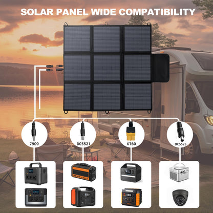 LVYUAN 400W Portable Solar Panel, 36V Foldable Blanket Solar Panel IP64 P-PERC, Upgraded 23% Efficiency for Solar Power Station Generator for Outdoor Camping Backpacking Hiking, 22 Pounds