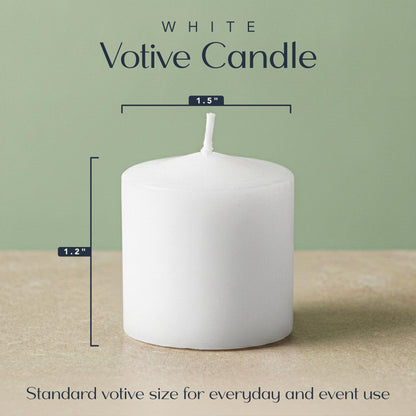Royal Imports White Votive Candles Unscented Candles for Wedding Centerpieces Pack of 72 Dripless Wax for Parties, Aromatherapy, Devotional, Home Décor, Spas & Holiday Gifts