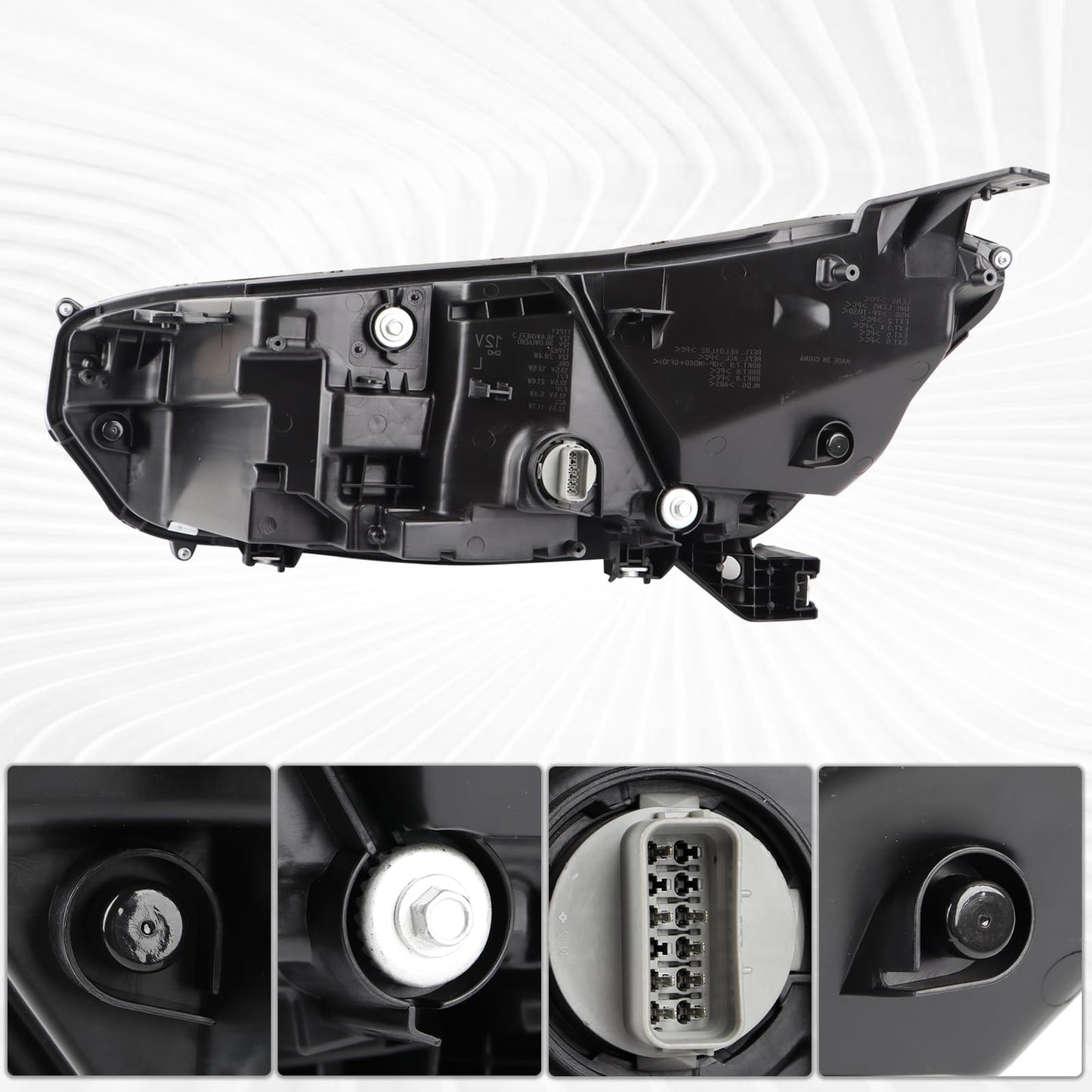 Duolctarms LED Headlight Headlamp Assembly Compatible for 2023-2026 Honda CR-V CRV Right Passenger Side 331003A0A03 HO2503209
