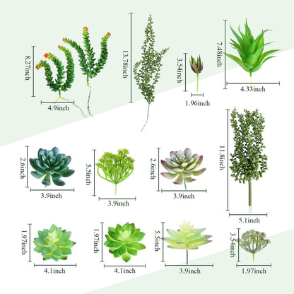 Rtteri 15 PCS Wall Hanging Planter Set with Artificial Succulents, 3 Ceramic Geometric Wall Planters in 3 Sizes, Modern Indoor Decor for Living Room Bathroom Office