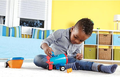 Learning Resources 1-2-3 Build it! Car Boat Plane 15 Pieces