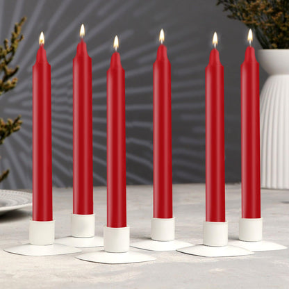 24 Pack Red Spell Chime Candles – Premium Mini Unscented Taper Candles for Rituals, Prayer, Meditation, Altar, Spells – 4" Tall – Ideal for Witches & Spiritual Practices