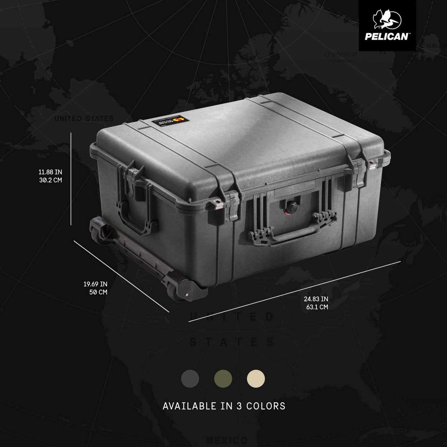 Pelican 1610 Case With Foam (Black)