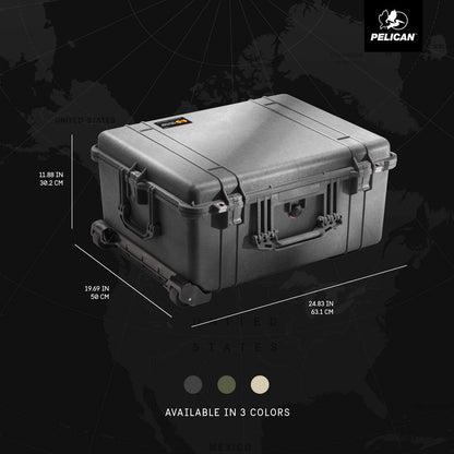 Pelican 1610 Case With Foam (Black)