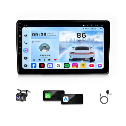 4G+64G Android 13 Car Radio for Jeep Wrangler JK 2007-2018 Dodge Ram 1500 2500 3500,10" Touch Wireless Carplay&Android Auto Support Touchscreen Radio Upgrade with AHD Camera,GPS Navigation,SWC,WiFi