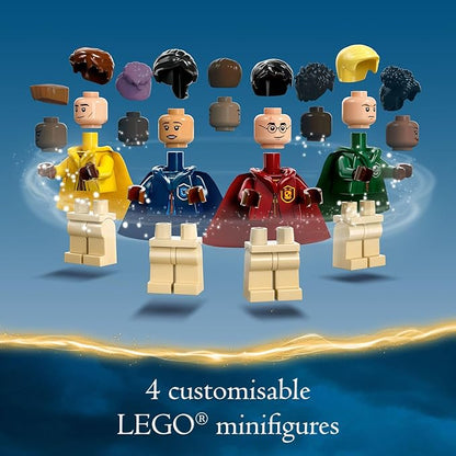 LEGO Harry Potter Quidditch Trunk 76416 Buildable Harry Potter Toy Birthday Gift Idea for Kids Aged 9+ Open the Buildable Box to Reveal a Quidditch Playing Arena Includes 4 Customizable Minifigures