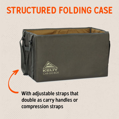 Kelty CARGO Box – Camping, Tailgating, Travel Organization Kit, Large Structured Tote + 3 Individual Pods Storage for Trucks, Vans, SUVs Cars – Color Coded Packing Cubes, Rugged + Water Resistant 45L
