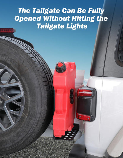 JL Gas Can Mount Bracket & Rear Window Storage Molle Panel Kit