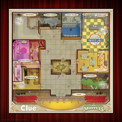 CLUE: The Muppets Classic Board Game Solve The Mystery in The Muppet Theater with Kermit Fozzie &amp More Discover Who Where and What Weapon was Used Officially Licensed The Muppets Merchandi