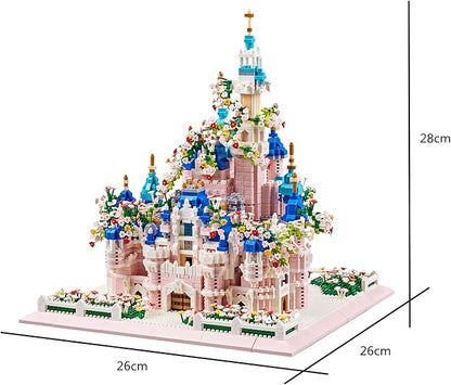 Architecture Castle with Flower Series Micro Blocks Building Sets for Adults and Teens 4000+ PCS Bricks Building Blocks - Upgrade Version