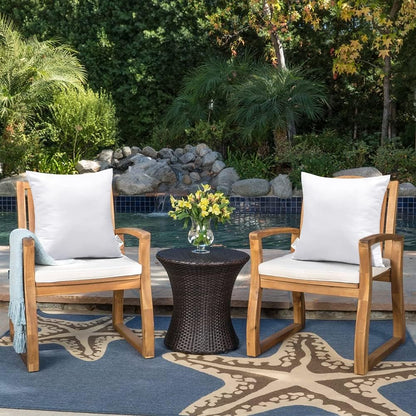 OTOSTAR Outdoor Throw Pillow Inserts - Water Resistant Cushion Pads for Patio | 12x20 Inch - White