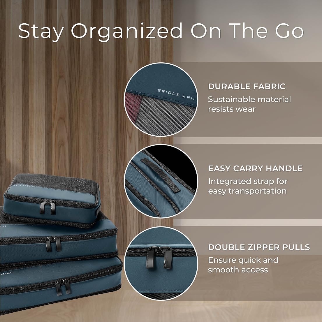 Briggs & Riley Travel Essentials Carry-On Compression Packing Cube Set