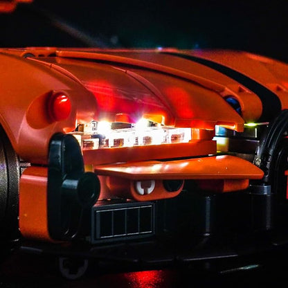 Upgraded Led Light Kit Compatible with Lego Bugatti Chiron Pur Sport Hypercar Building Set Lights Decoration Compatible with Lego 42222 Best Gifts for Adults (Model Not Included)