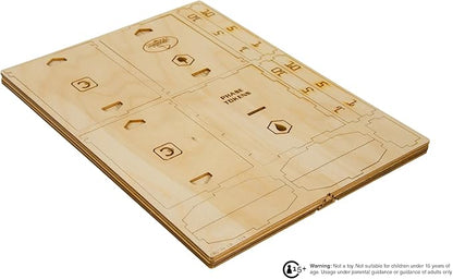 The Broken Token Game Organizer Compatible with Terraforming Mars: Ares Expedition - Wooden Game Organizing Box with Multiple Trays