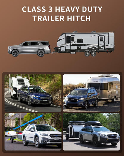 2” Receiver Trailer Hitch Compatible with Legacy & Outback 2020–2025 | Class 3 | 3,500 lbs Towing Capacity | Easy Bolt-On Install