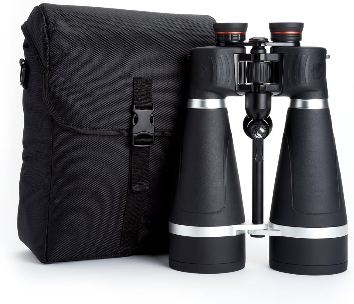 Celestron – SkyMaster Pro 20x80 Binocular – Outdoor and Astronomy Binocular – Large Aperture for Long Distance Viewing – Fully Multi-Coated XLT Coating – Tripod Adapter and Carrying Case Included