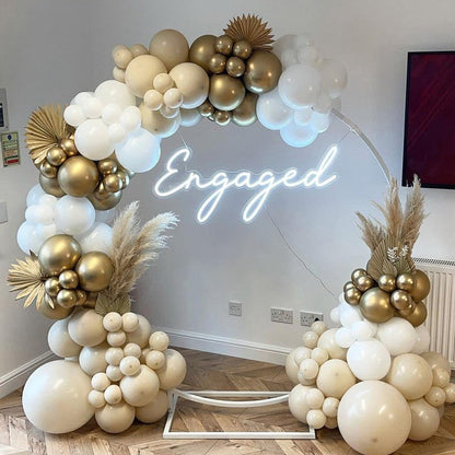 PartyWoo White Sand Balloons 100pcs 12 Inch Off White Beige Cream Ivory Boho Neutral Latex Balloons for Wedding Graduation Baby Shower Anniversary Engagement Birthday Party Decorations White-F12