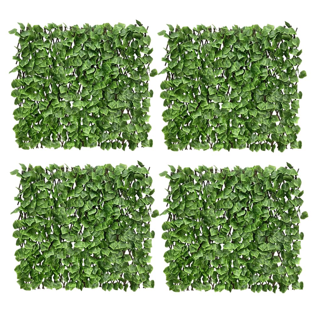 Expandable Fence Privacy Screen for Balcony Patio Outdoor,Decorative Faux Ivy Fencing Panel,Artificial Hedges