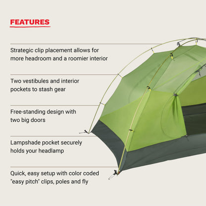 Marmot Crane Creek 2P Tent | Marmot Tent, Two-Person, Lightweight and Durable for Backpacking, Camping, Mountaineering in Fall