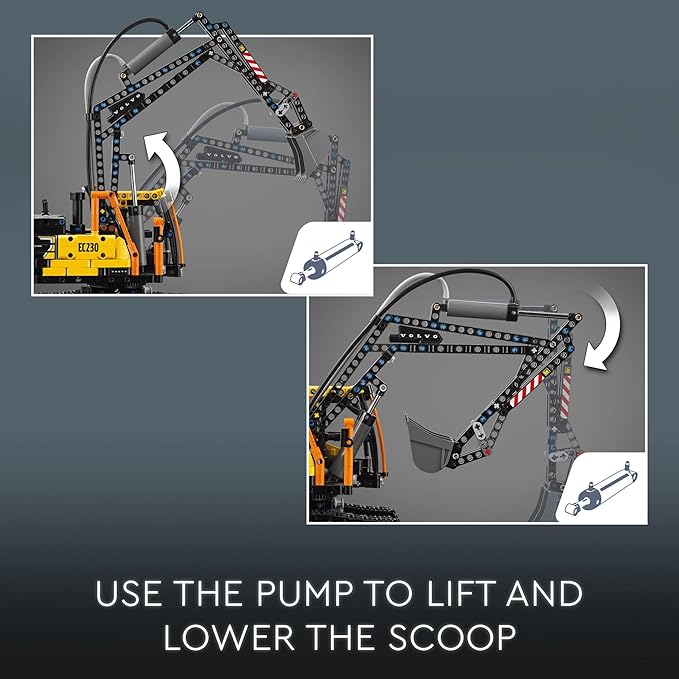 LEGO Technic Volvo FMX Truck &amp EC230 Electric Excavator Building Toy Volvo Truck Toy with 2 Model Vehicles Great Gift for Boys and Girls Ages 10 and Up Who Love Heavy Duty Construction Models 4