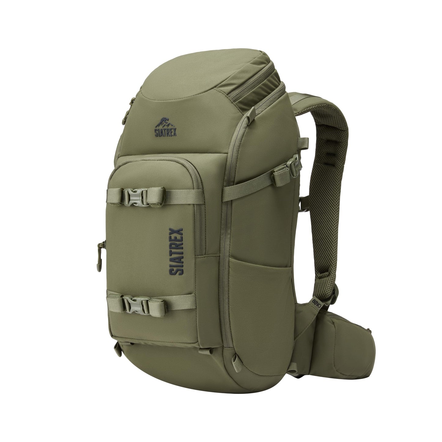 SIATREX SCOUT1800 Hunting Daypack – 500D DWR Tear-Resistant Nylon, Lightweight Tactical Backpack with MOLLE Webbing & Hydration Compatible, for Archery, Scouting, and Backcountry Hunts
