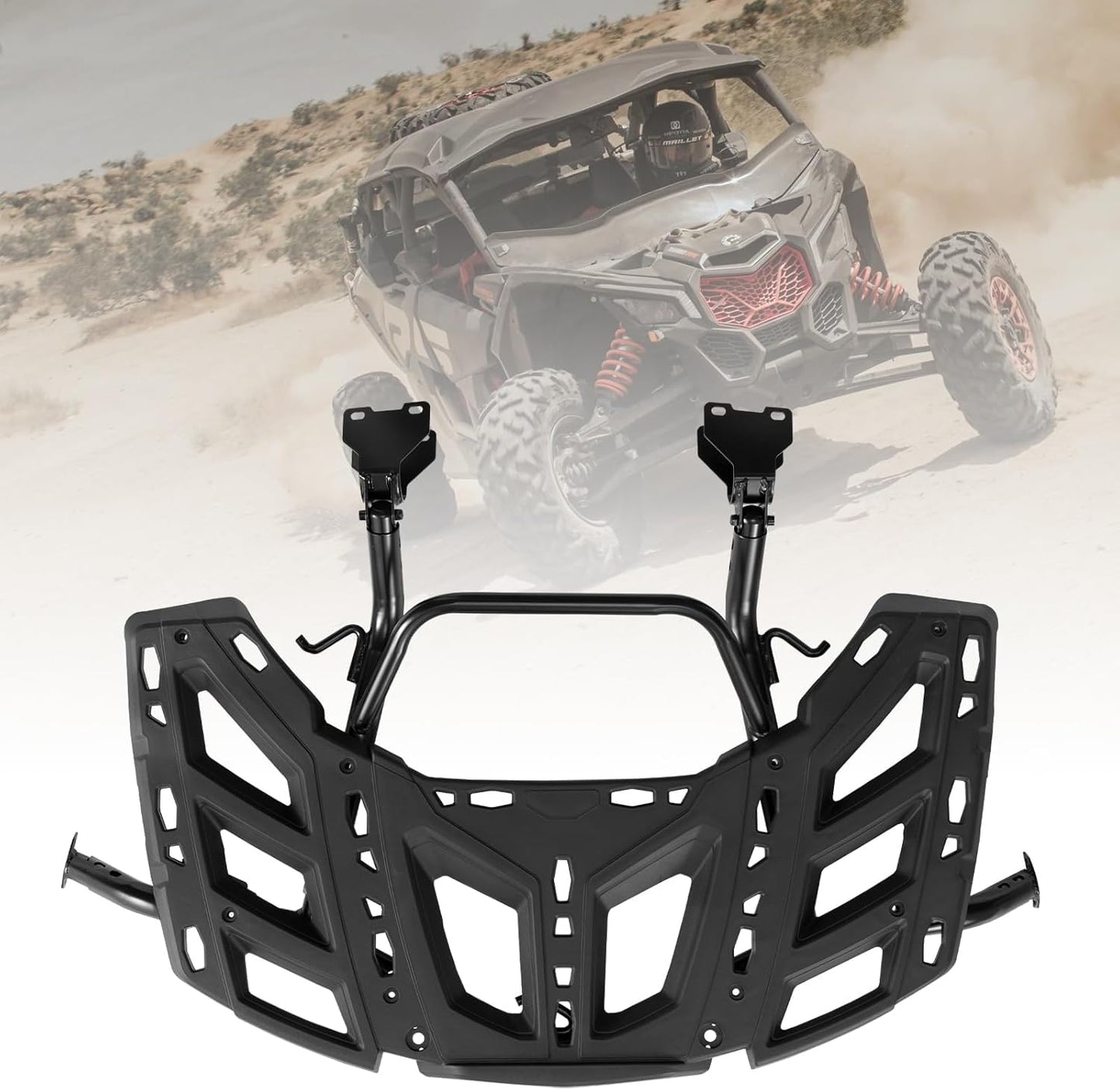 HAKA TOUGH Pivoting Rack Kit for Can Am Maverick X3 Accessories 2017-2024, Spare Tire Cargo Luggage Rack for Can Am Maverick X3 Accessories,Replace OEM # 715002881