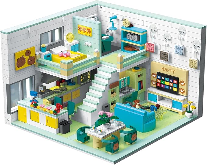 Friends House Building Block Set Pets Collection Small Brick Model Set Creative Mini Toy Building Sets Children’s Day Birthday for Teens Kids Boys Girls 8+ 1035 PCS