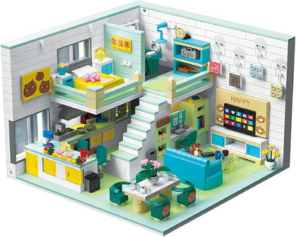 Friends House Building Block Set Pets Collection Small Brick Model Set Creative Mini Toy Building Sets Children’s Day Birthday for Teens Kids Boys Girls 8+ 1035 PCS