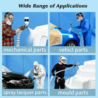 COIIOI 23x13x9FT Inflatable Paint Booth, Spray Paint Tent with 750W+550W Blowers and Air Filter System, Blow up Paint Booth for DIY, Auto Refinish, Mobile Detailing,Motorcycle Garage