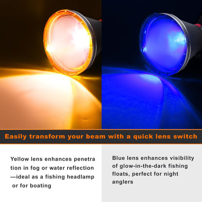 40W Ultra Bright Aluminum Alloy High Lumen LED Headlamp – Rechargeable, Waterproof & Lightweight with Motion Sensor and 6 Light Modes – Ideal for Camping, Hiking, Running, Fishing, and Emergency Use