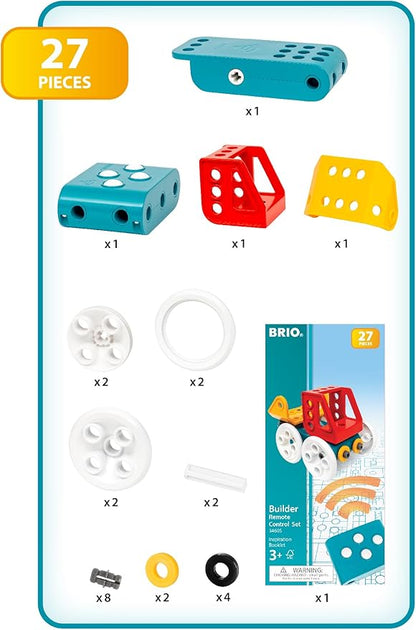 BRIO Builder - 34605 Builder Remote Control Set | Educational Construction Toy for Kids Aged 3 Years Up