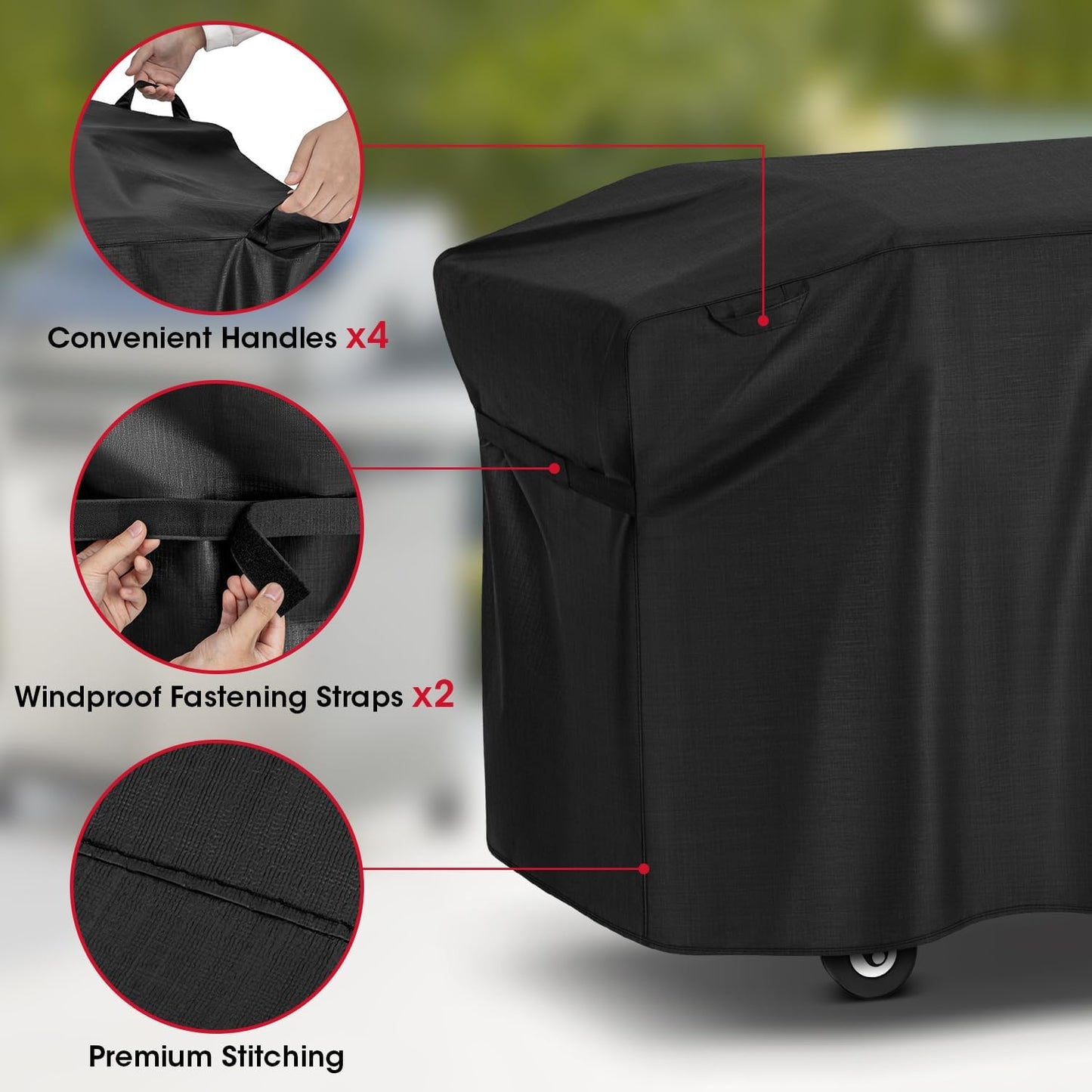 Unicook Griddle Cover - Waterproof Vinyl Protector for Blackstone 28 Inch Grill | All-Weather BBQ Protection