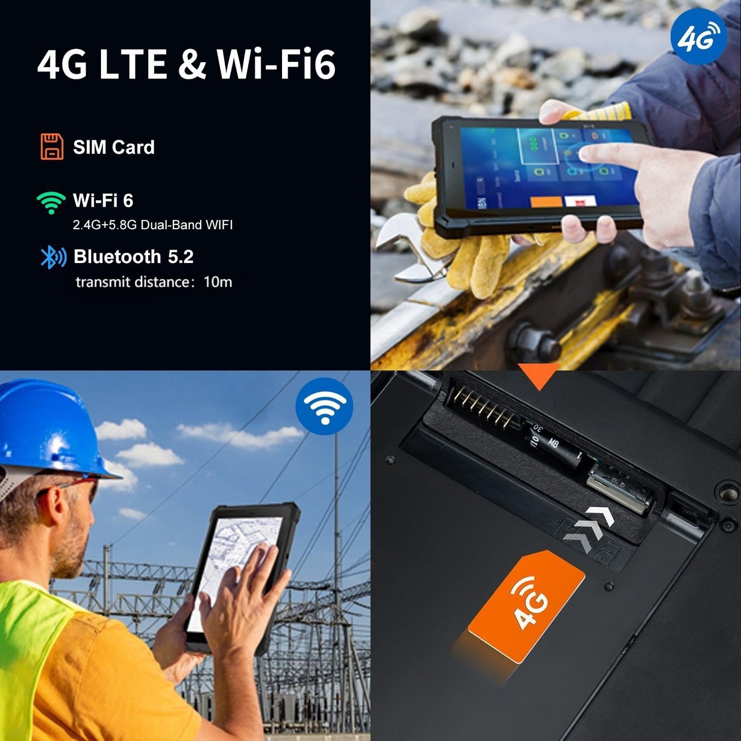 CENAVA W80N Rugged Tablet,8 Inch Windows 11 Pro Industrial Tablet,8GB+128GB,Intel N5100,IP68 Waterproof,700nit Sunlight Readable,4G LTE GPS WiFi6 Heavy Duty Outdoor Work PC 2025