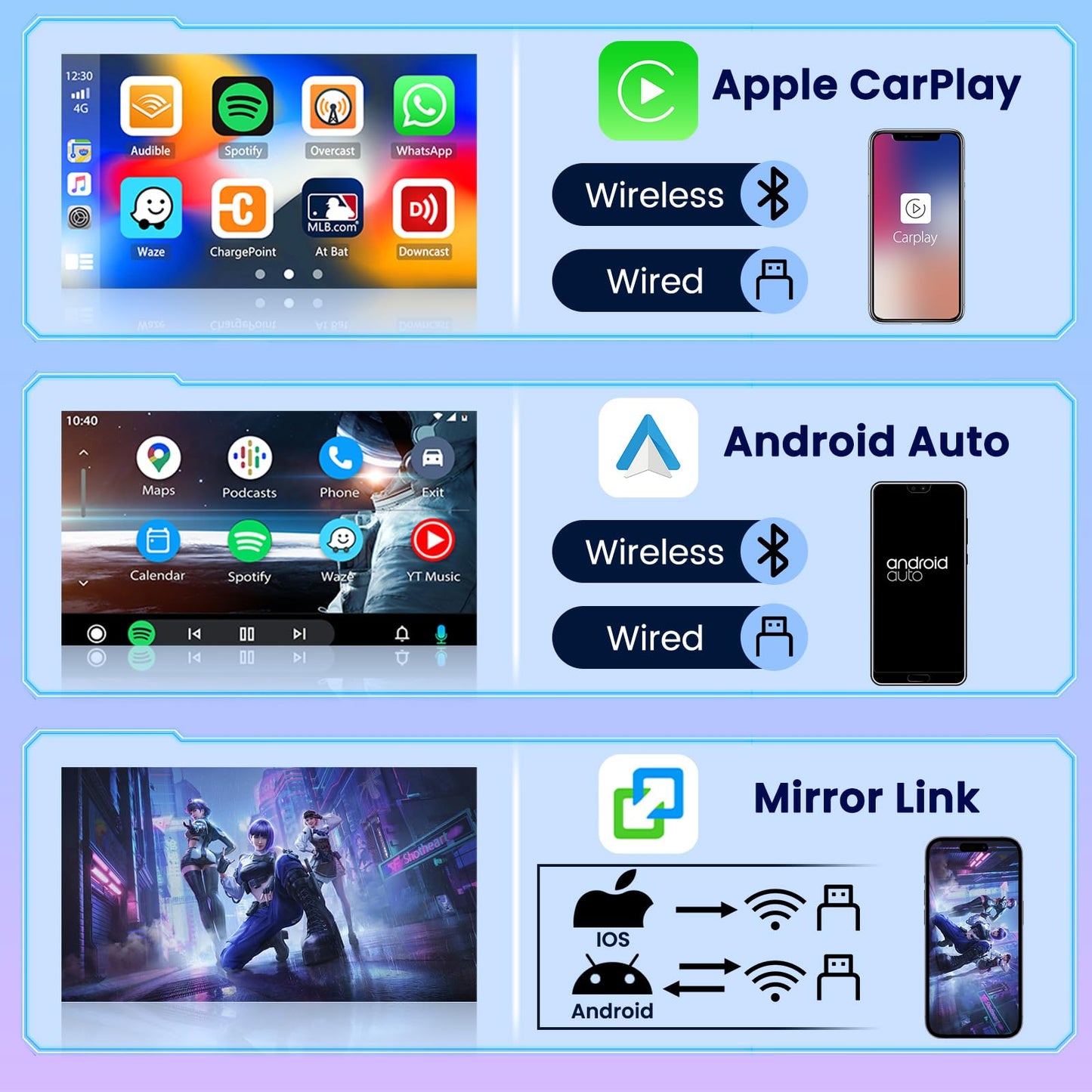 [8 Cores 4+64G] Car Radio for Jeep Wrangler JK Compass Grand Cherokee Dodge Ram, 10.1" 1280 * 720 Touch Screen Carplay Android Auto with 32EQ/Bluetooth5.0/GPS Navigation/5G WiFi