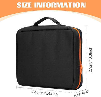 Premium Board Game Storage Organizer Case (14 PVC Pouches) - Portable Travel Game Storage Case | Ultimate Dice and Token Holder for Cards Miniatures and Catan Components