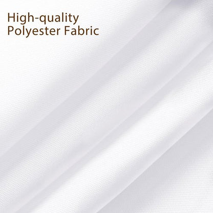 Fixwal 6 Pack White Table Cloth for Rectangle Table, 70 x 120 Inch Polyester Fabric Tablecloths Rectangular, Table Covers 6-8ft for Party, Banquet, Dining, Wedding, Graduation
