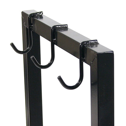 Sunnydaze Firewood Log Rack with Cover and Fire Poker - Indoor or Outdoor Use - Heavy-Duty Metal Fire Accessories