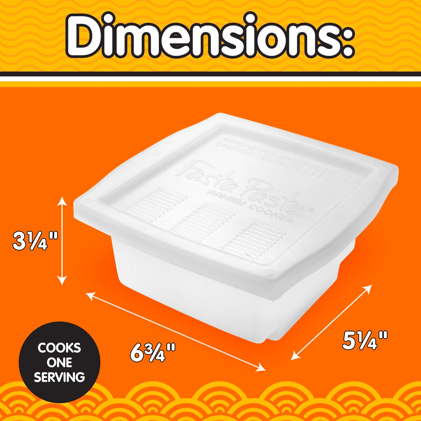 The Original Fasta Pasta Microwave Ramen Cooker w Lid and Built-in Strainer- No More Messes, Waiting for Water to Boil,or Sticky Noodles- Perfect Al Dente Pasta Every time- Patented, It Really Works