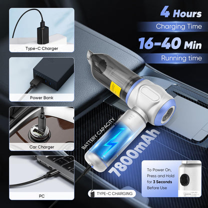 SakerPlus Telescopic Camping Lantern & SW107 Car Vacuum Portable
