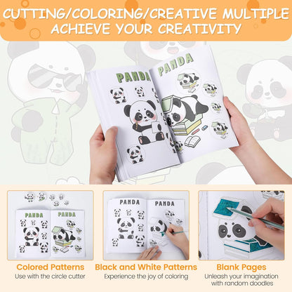 3-in-1 Button Maker Machine for 1/1.25/2.28 inch (25/32/58mm) Badges | Ergonomic Arc Handle Press Kit with 300pcs Button Parts | Includes Circle Cutter & Guidebook for DIY Crafts and Gifts