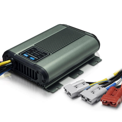 ATEM POWER 25A 12V DC to DC Battery Charger with Anderson Plug Reverse Charge MPPT for AGM, Gel, Calcium, Lead Acid, LiFePO4 Batteries of 4WDs, RVs, Campers, Trailers Multi-Protection On-Board Charger