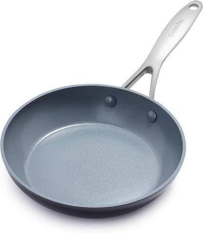 GreenPan Valencia Pro 8" Frying Pan Skillet - Healthy Ceramic Nonstick, PFAS-Free, Induction & Dishwasher Safe, Gray