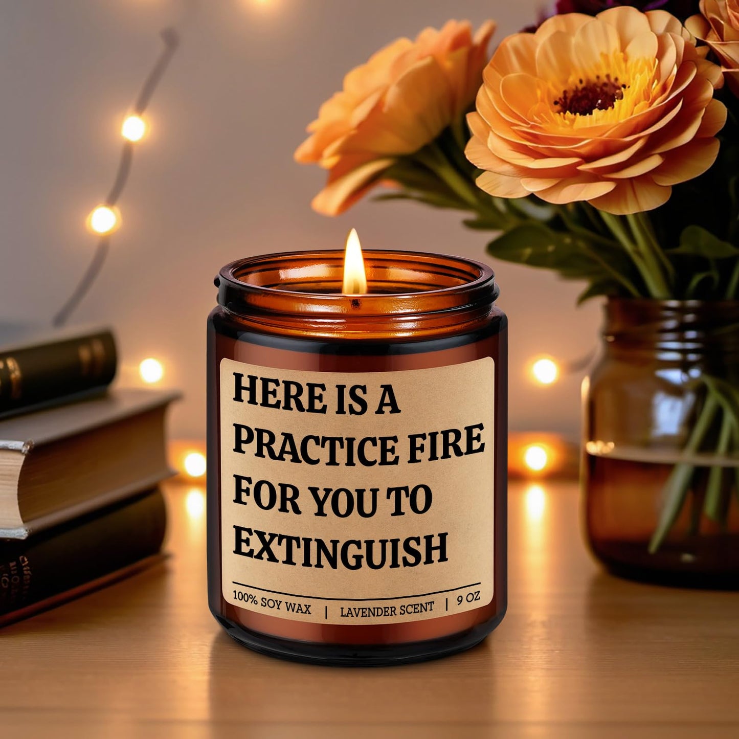 GSPY Scented Candle, Firefighter Gifts for Men, Women - Fire Fighter, Fireman Gifts for Him - Funny Firefighter Graduation, Fathers Day, Birthday Ideas for Boy, Dad, Boyfriend - Fire Fighter Accessory