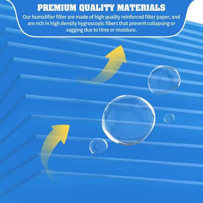 Gazeer 12-Pack Replacement Filters Compatible with LEVOIT Superior 6000S Smart Evaporative Humidifier + 6-Pack Top Fill Humidifier Replacement Filters Compatible with LEVOIT Humidifiers