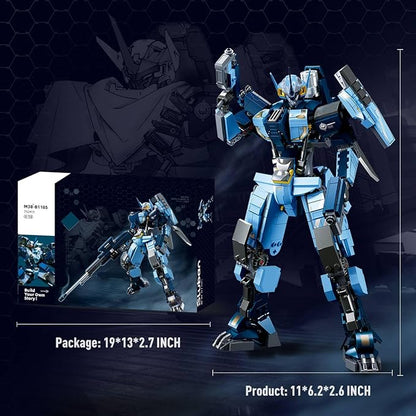 Sluban Mech Building SetRobot Mecha Building Kit with Two Interchangeable Weapons for Adults Compatible with Lego Mech Set 752PCS
