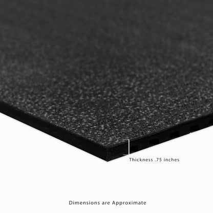 Heavy Duty Horse Stall Mats (20 Pack) - Stable Mats, Durable 3/4 in. Thick Rubber Flooring - Solid Black - 3.5' x 6' Mat for Stables, and More - 42 in. x 72 in. Stall Mat