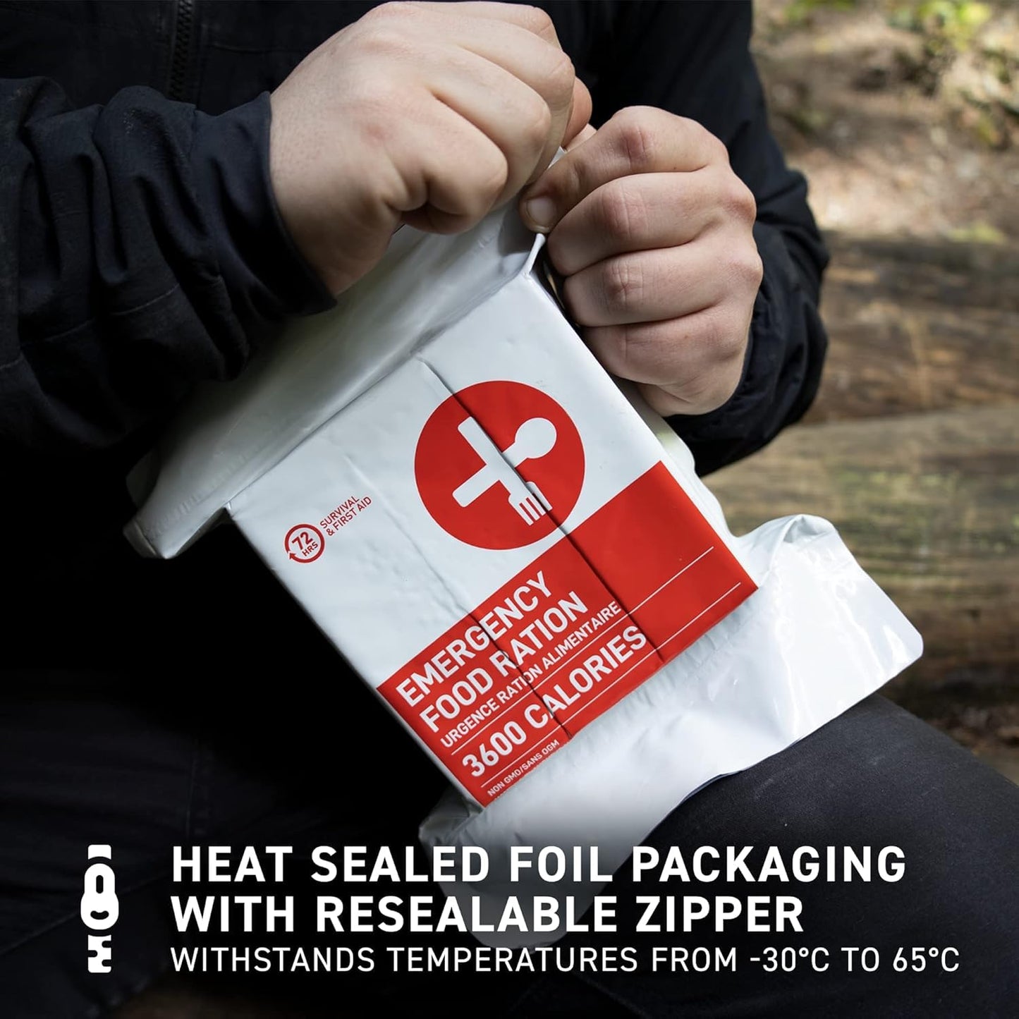 72HRS Food Ration Bar Emergency Rations (20 PACK), 3600 Calories for 72 Hours, 5 Year Shelf Life Emergency Kit Ration Bars for Bug Out Bag Backpack for Survival Kits Supplies and Emergency Food Supply