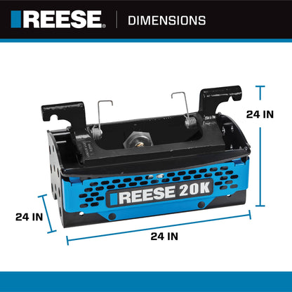 Reese 30884 M5 Fifth Wheel Hitch Center Section, 20,000 lbs. Capacity, Legs & Head Sold Separately