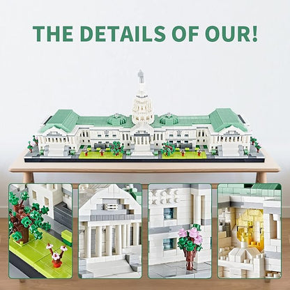 Architecture Series Mini Bricks for Adults and TeensUS Capitol Model Construction 3630 PCSMicro Blocks SetLandmark Model