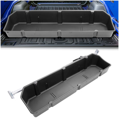 HECASA Adjustable 55-69 inch Truck Storage Box Compatible with Ford Chevy Chevrolet GMC Dodge Ram Toyota Nissan, Universal Truck Bed Storage Cargo Organizer Beds, Secure Cargo Organizer